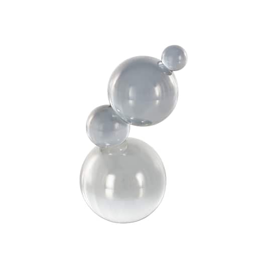 8" Stacked Orbs Decorative Glass Sculpture